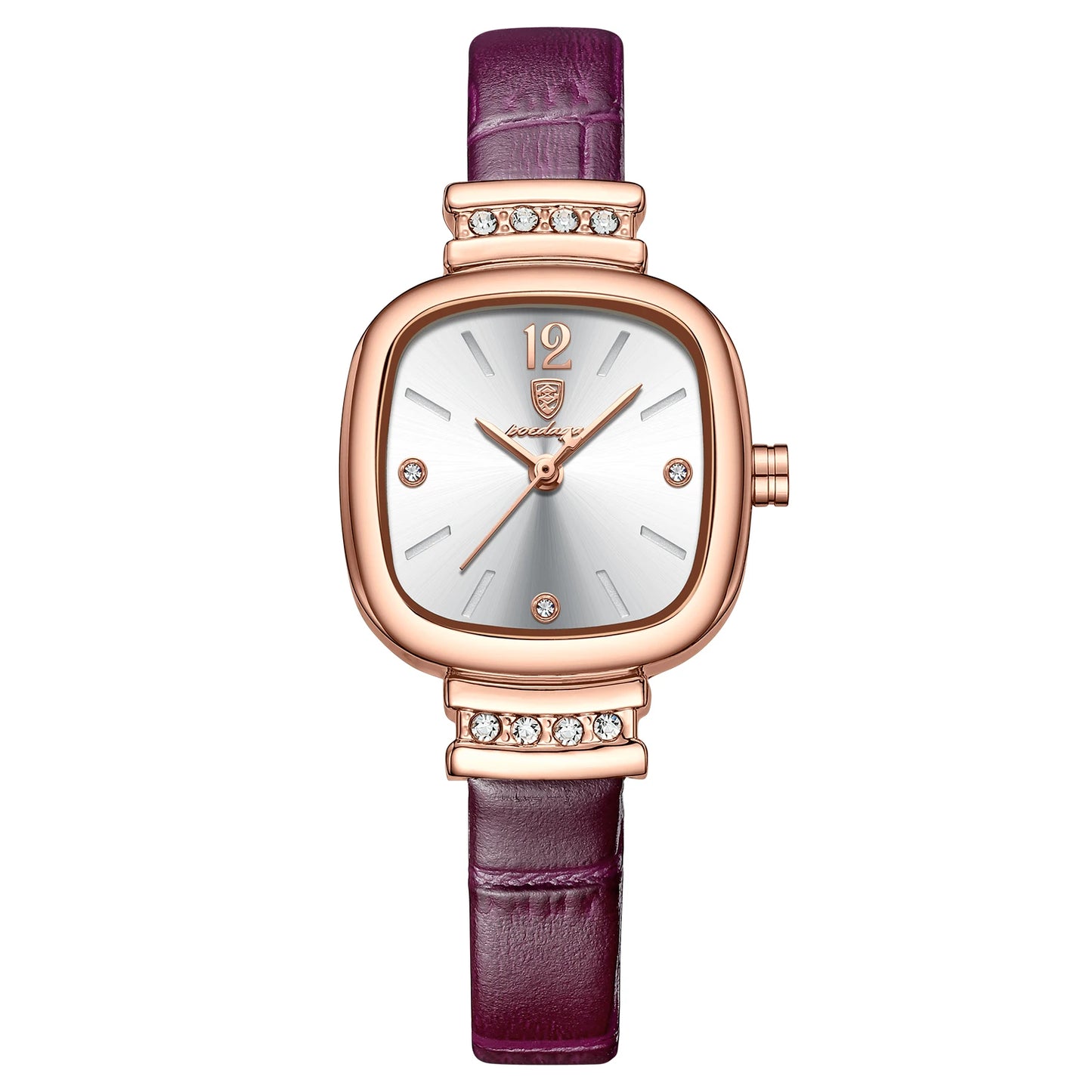 POEDAGAR Women Leather Quartz Watch