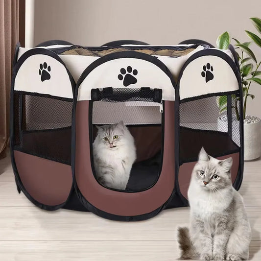 Portable Foldable Cat Tent - Outdoor Travel Pet House