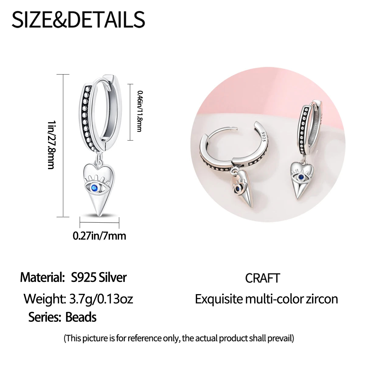 Silver lucky Symbols Inlaid Zircon Hoops For Unisex Original Fashion Party Gift Luxury fine Jewelry