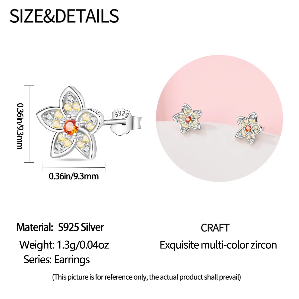 Silver Ocean Series Heart-shaped Inlaid Zircon Earrings For Women Original Fashion Party Gift fine Jewelry