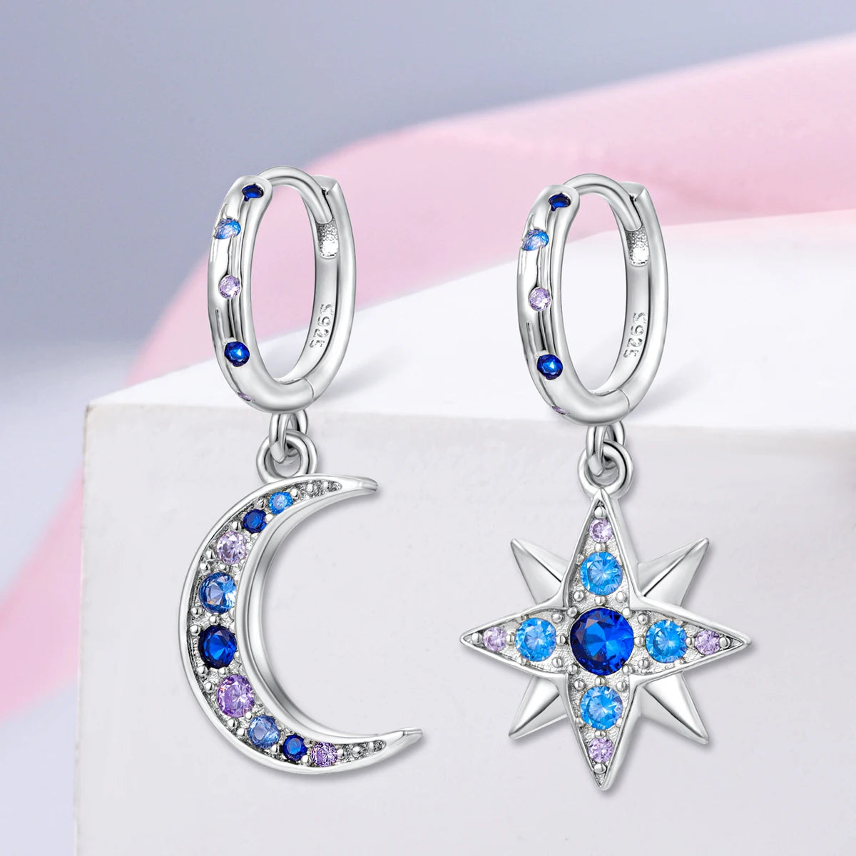 Ear Loops Star Sun Earrings Pendant Simple Jewelry For Women Girls Party Gifts