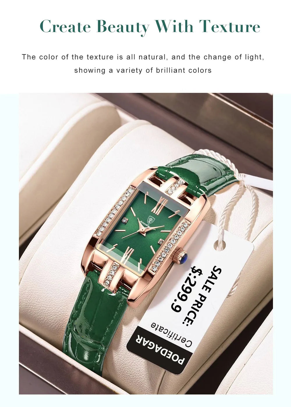 POEDAGAR Fashion Quartz Watch Female Luxury Elegant Clock Waterproof Leather Band Creative Diamond Women Watch Montre Femme Gift