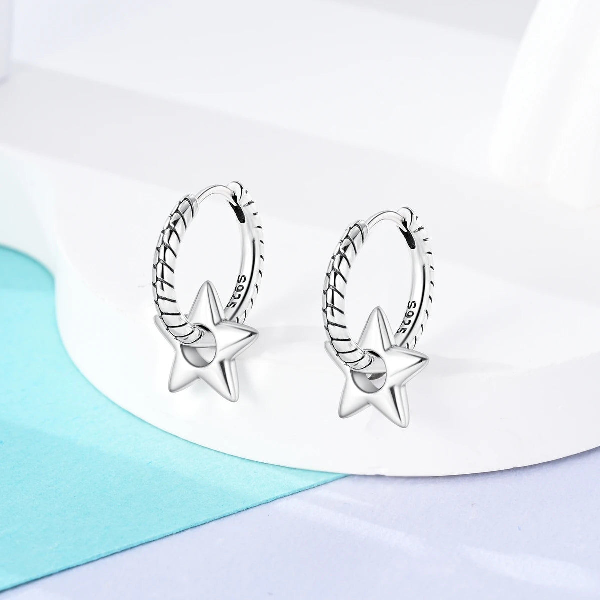 Ear Loops Star Sun Earrings Pendant Simple Jewelry For Women Girls Party Gifts