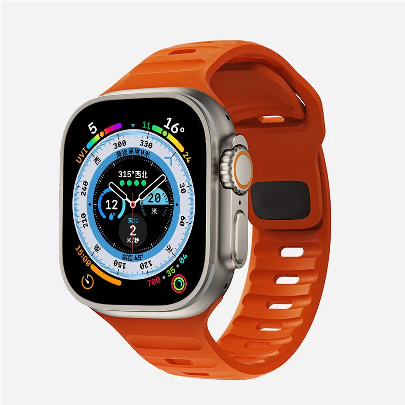 Soft Silicone Strap for Apple Watch - Ultra Sport Bands for All Series