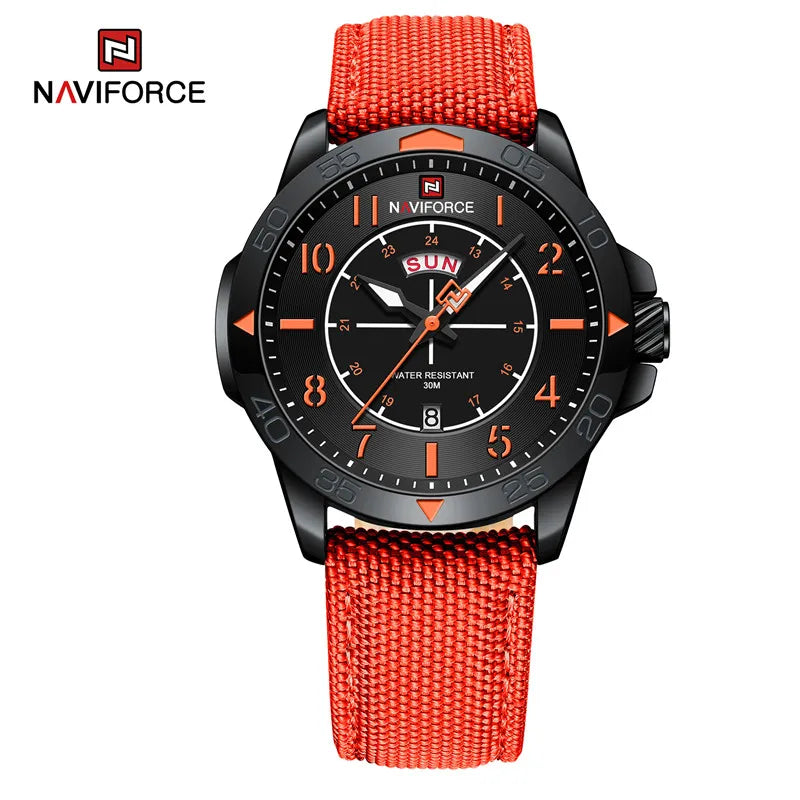 Men's Watches Waterproof Luxury Business Casual Nylon Strap Quartz Wristwatch Luminous