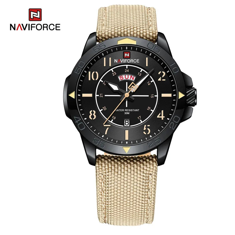 Men's Watches Waterproof Luxury Business Casual Nylon Strap Quartz Wristwatch Luminous