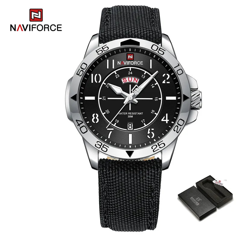 Men's Watches Waterproof Luxury Business Casual Nylon Strap Quartz Wristwatch Luminous