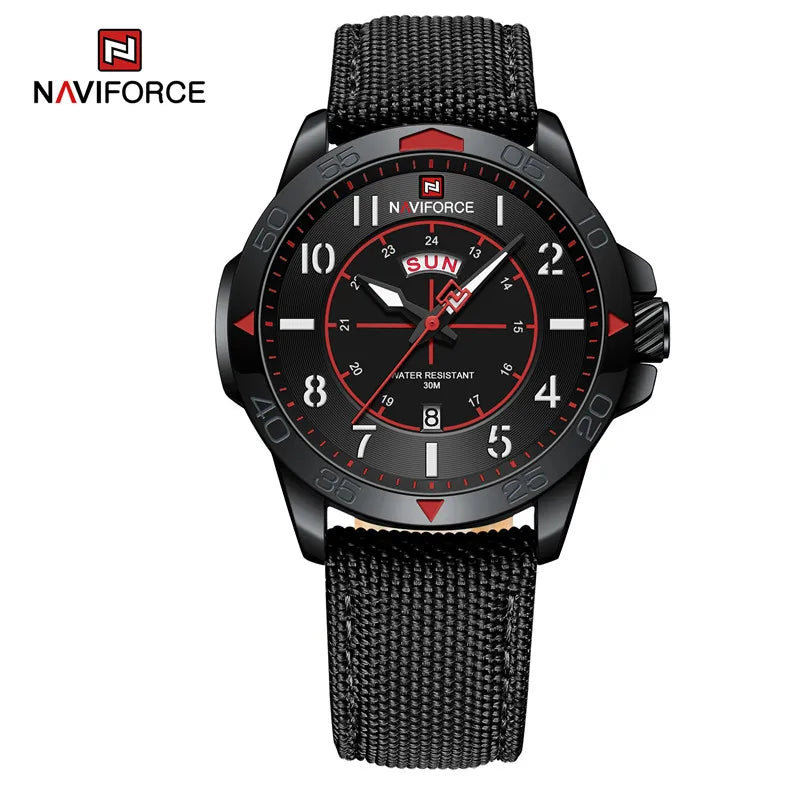 Men's Watches Waterproof Luxury Business Casual Nylon Strap Quartz Wristwatch Luminous