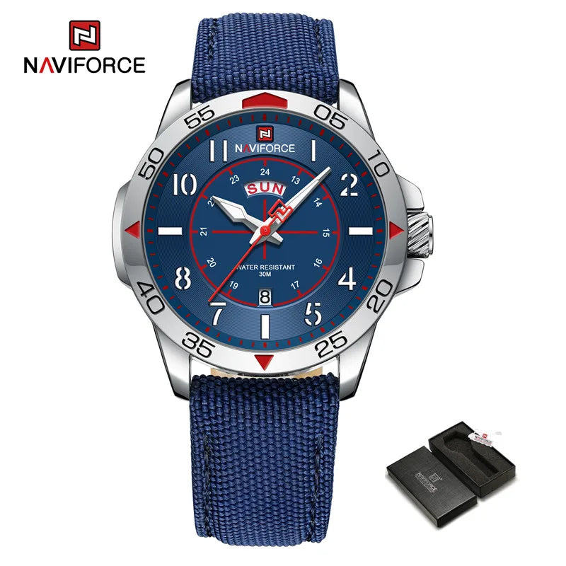 Men's Watches Waterproof Luxury Business Casual Nylon Strap Quartz Wristwatch Luminous