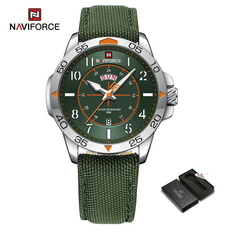 Men's Watches Waterproof Luxury Business Casual Nylon Strap Quartz Wristwatch Luminous