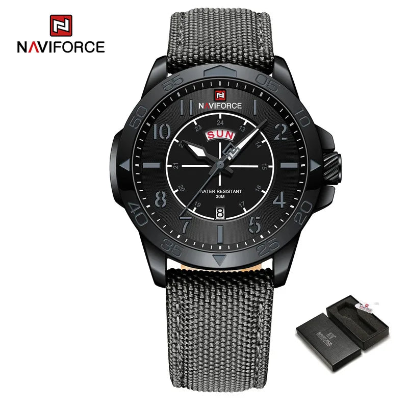 Men's Watches Waterproof Luxury Business Casual Nylon Strap Quartz Wristwatch Luminous