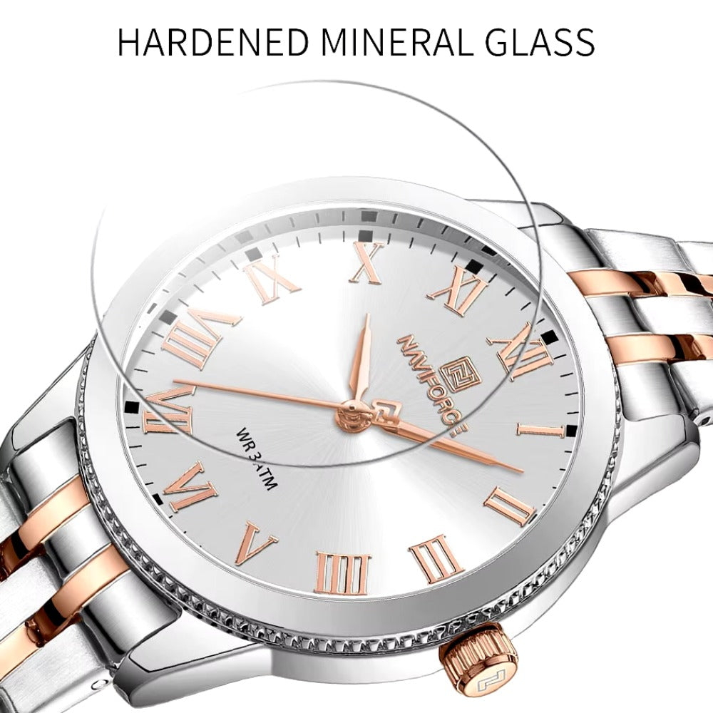 New Women's Luxury Watch Waterproof Elegant Ladies Watch Stainless Steel Bracelet Wristwatches