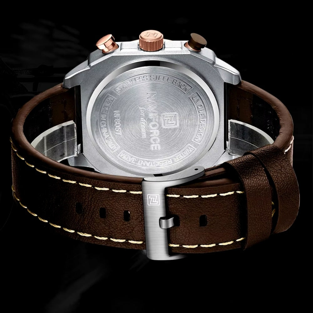 Men Business Quartz Watch Calendar Men Watches Leather Belt Men Waterproof Luminescence High Quality Watch