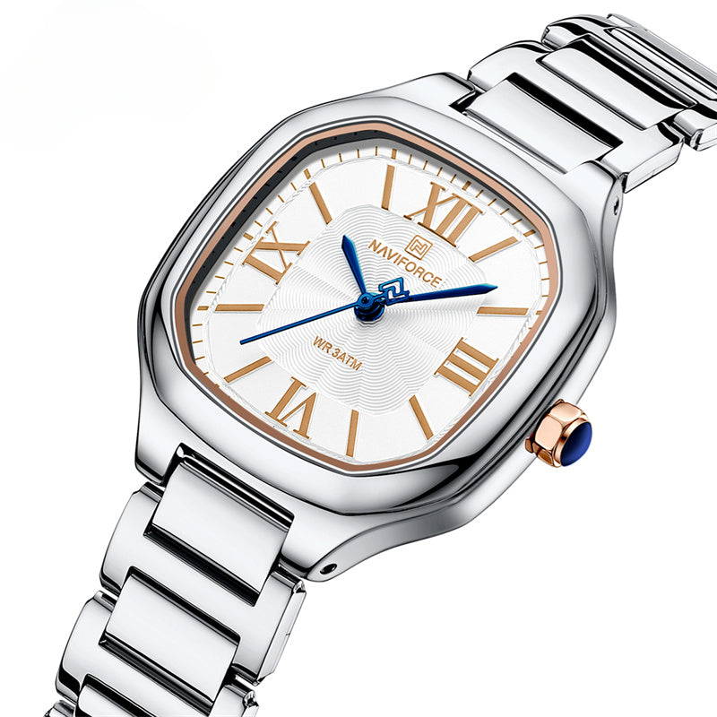 Women Watch Stainless Steel Strap Waterproof Personality Fashion Female Quartz Wristwatch